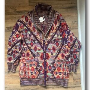 Free People Home on the Range  Cardigan Sweater Size-S NWT